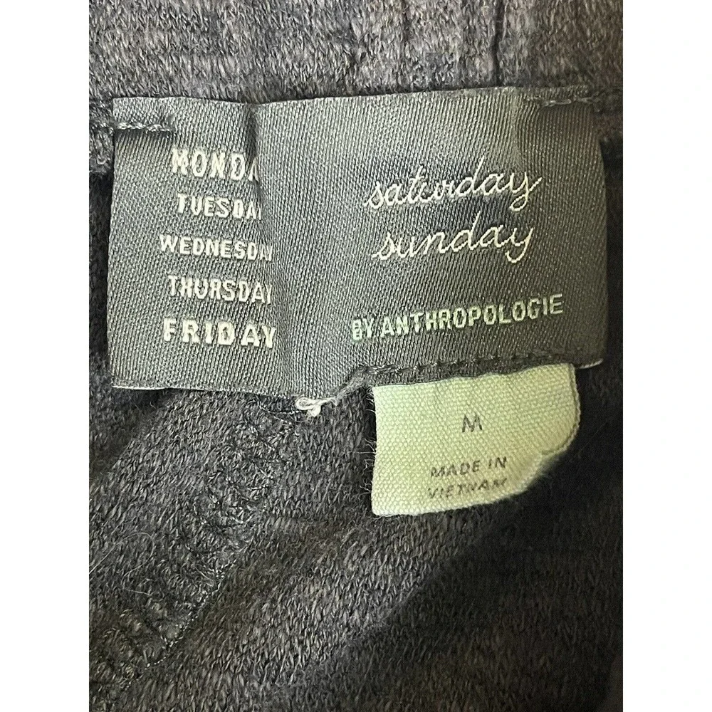 Antropology Saturday Sunday Womens M Sweatpants Gray‎ Pockets Elastic Waist